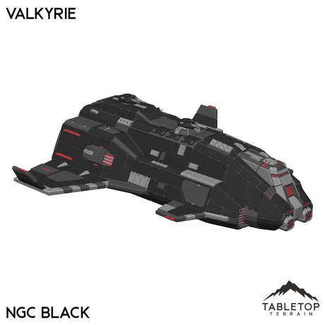 Tabletop Terrain Vehicle NextGen Color- Black Valkyrie Dropship
