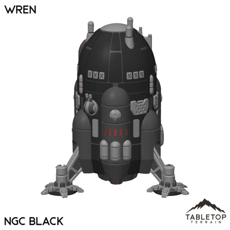 Tabletop Terrain Vehicle NextGen Color- Black Wren Light-Class Dropship