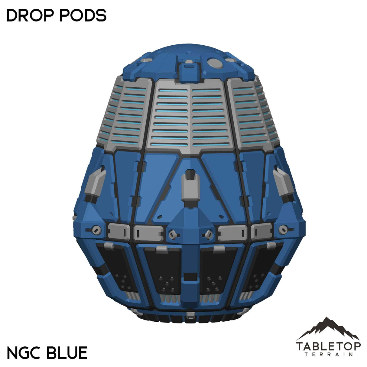 Tabletop Terrain Vehicle NextGen Color- Blue Drop Pods