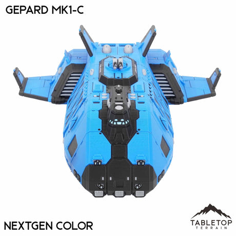 Tabletop Terrain Vehicle NextGen Color (Blue) Gepard Dropship Mk1-C