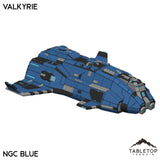 Tabletop Terrain Vehicle NextGen Color- Blue Valkyrie Dropship