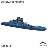 Tabletop Terrain Vehicle NextGen Color- Blue Vengeance Frigate