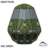 Tabletop Terrain Vehicle NextGen Color- Green Drop Pods