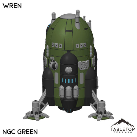 Tabletop Terrain Vehicle NextGen Color- Green Wren Light-Class Dropship