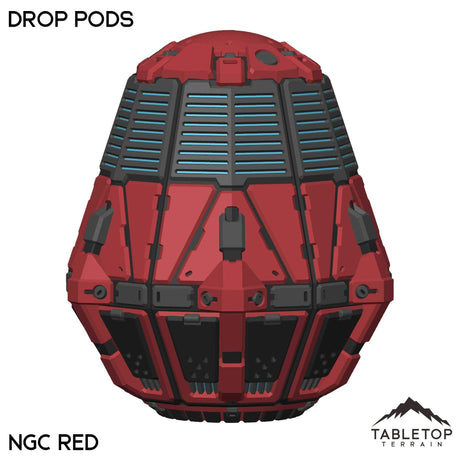 Tabletop Terrain Vehicle NextGen Color- Red Drop Pods