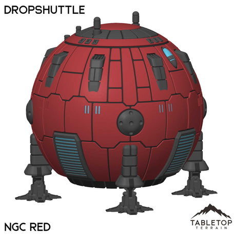 Tabletop Terrain Vehicle NextGen Color- Red Dropshuttle