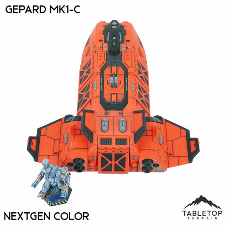 Tabletop Terrain Vehicle NextGen Color (Red) Gepard Dropship Mk1-C