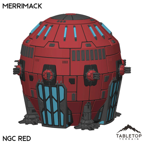 Tabletop Terrain Vehicle NextGen Color- Red Merrimack Dropship
