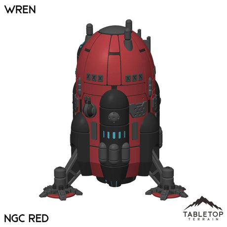 Tabletop Terrain Vehicle NextGen Color- Red Wren Light-Class Dropship