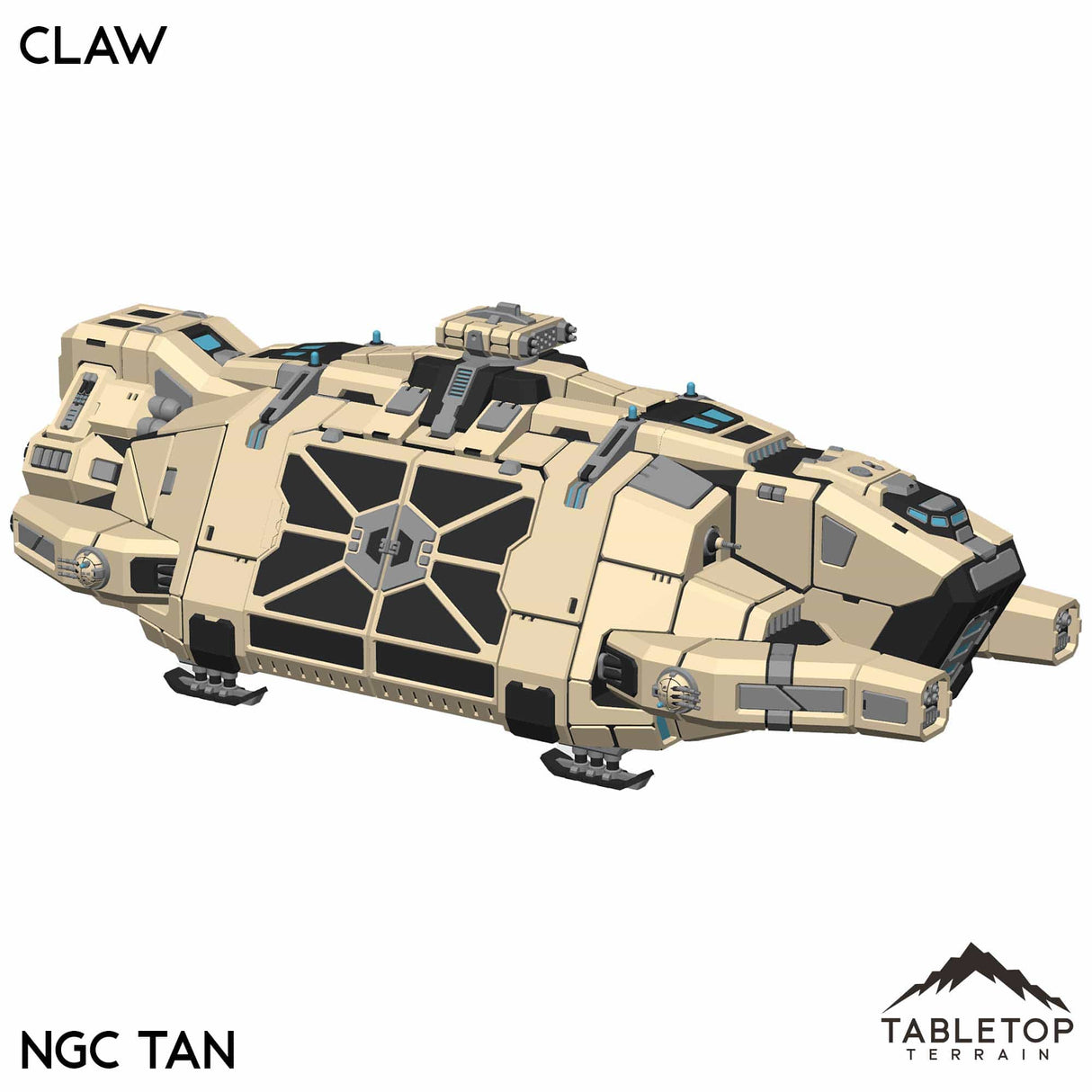 Tabletop Terrain Vehicle NextGen Color- Tan Claw Dropship