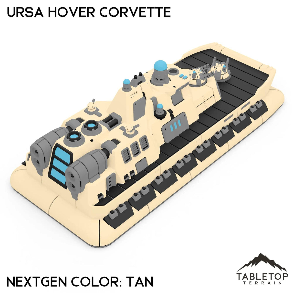 Tabletop Terrain Vehicle NextGen Color- Tan Ursa Hover Corvette