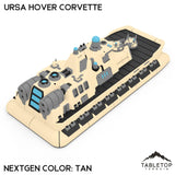 Tabletop Terrain Vehicle NextGen Color- Tan Ursa Hover Corvette