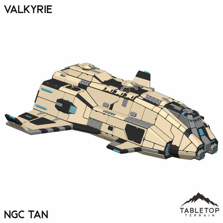 Tabletop Terrain Vehicle NextGen Color- Tan Valkyrie Dropship