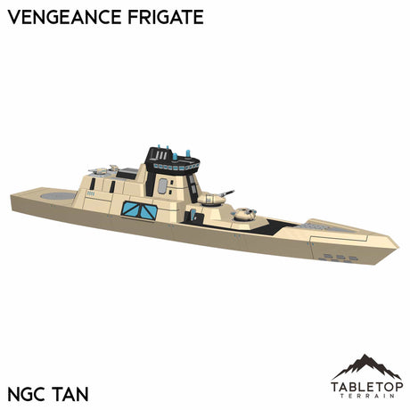 Tabletop Terrain Vehicle NextGen Color- Tan Vengeance Frigate