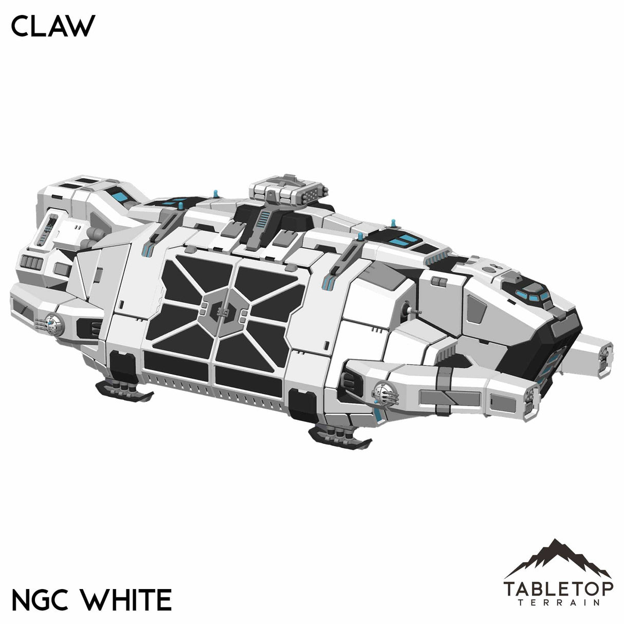 Tabletop Terrain Vehicle NextGen Color- White Claw Dropship