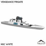 Tabletop Terrain Vehicle NextGen Color- White Vengeance Frigate