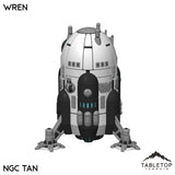Tabletop Terrain Vehicle NextGen Color- White Wren Light-Class Dropship