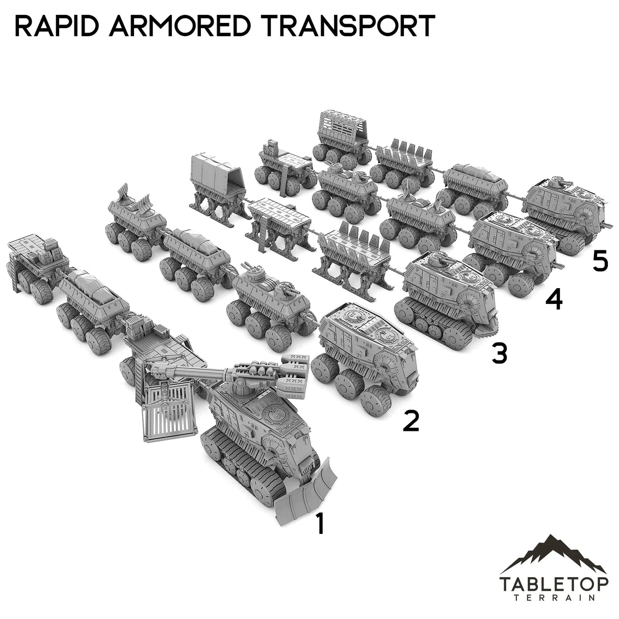 Tabletop Terrain Vehicle RAT - Rapid Armored Transport Vehicle