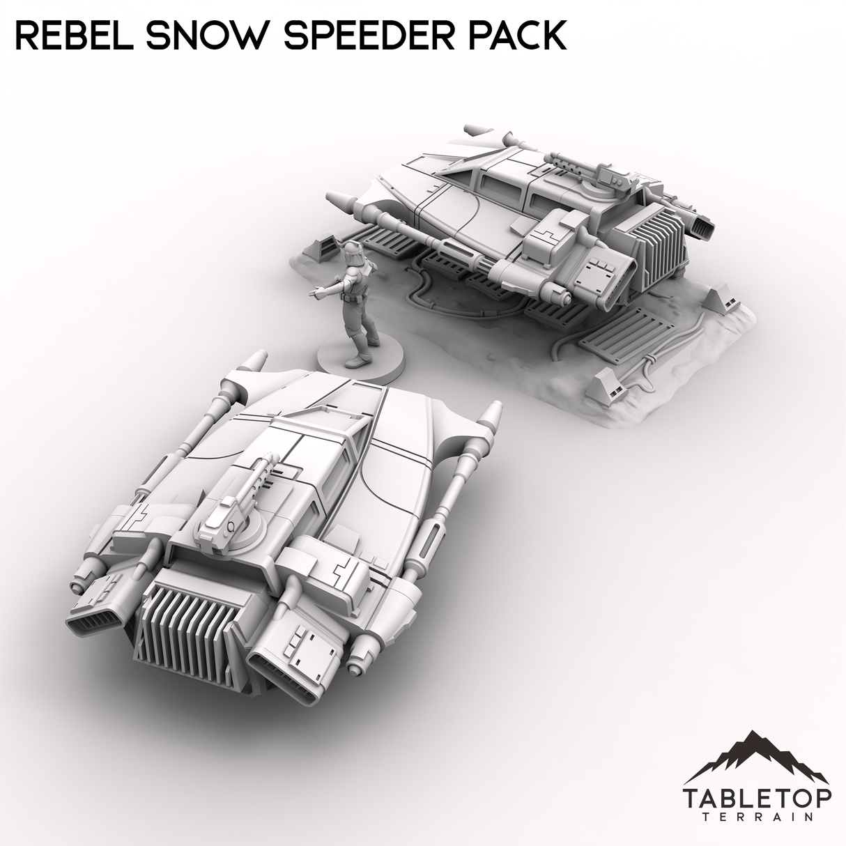 Tabletop Terrain Vehicle Rebel Snow Speeder Pack