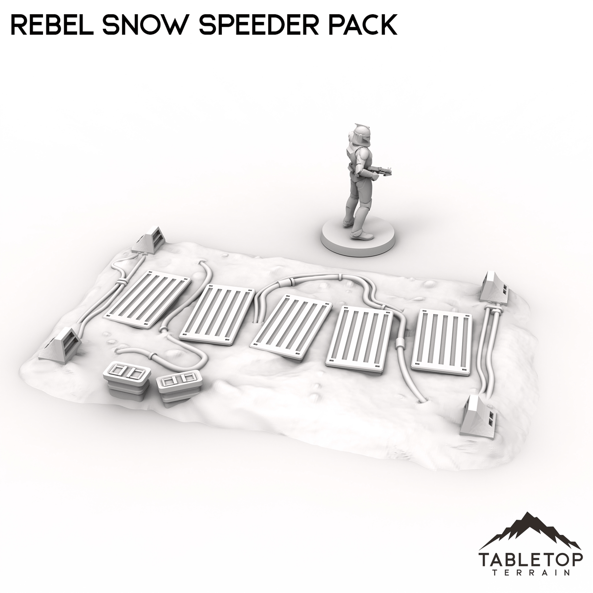 Tabletop Terrain Vehicle Rebel Snow Speeder Pack