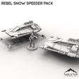 Tabletop Terrain Vehicle Rebel Snow Speeder Pack