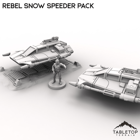 Tabletop Terrain Vehicle Rebel Snow Speeder Pack