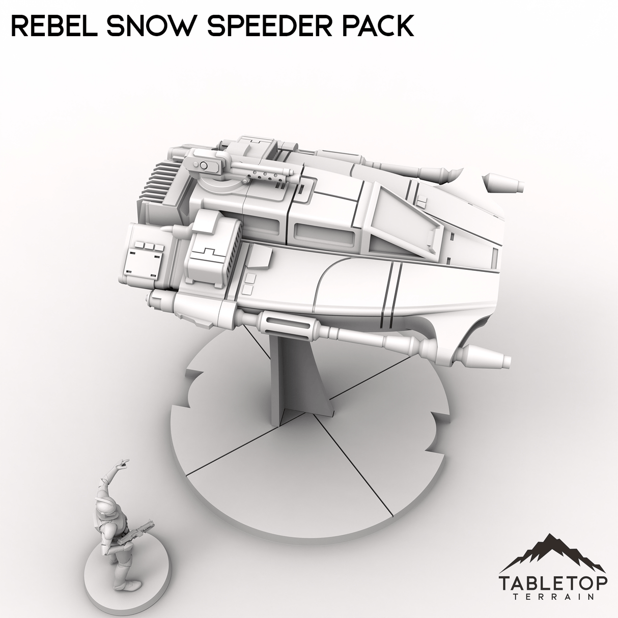 Tabletop Terrain Vehicle Rebel Snow Speeder Pack