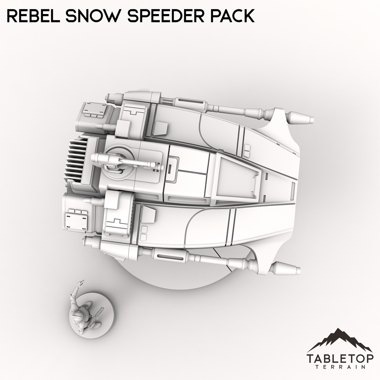 Tabletop Terrain Vehicle Rebel Snow Speeder Pack