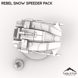 Tabletop Terrain Vehicle Rebel Snow Speeder Pack