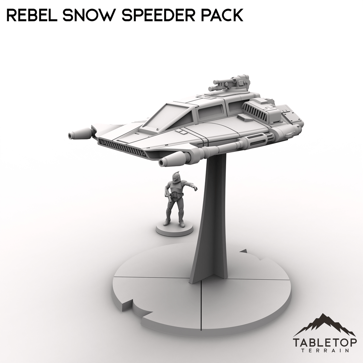 Tabletop Terrain Vehicle Rebel Snow Speeder Pack