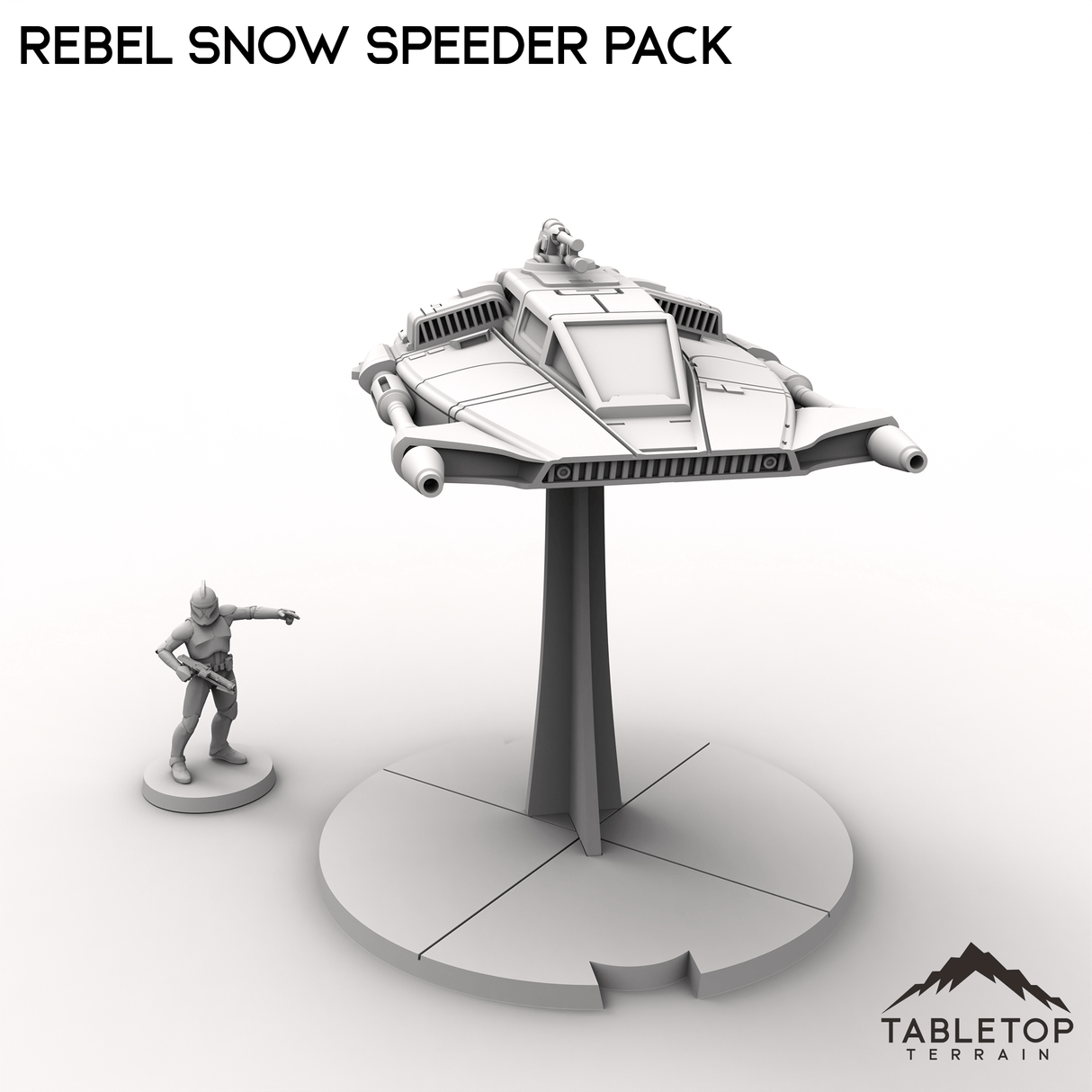 Tabletop Terrain Vehicle Rebel Snow Speeder Pack