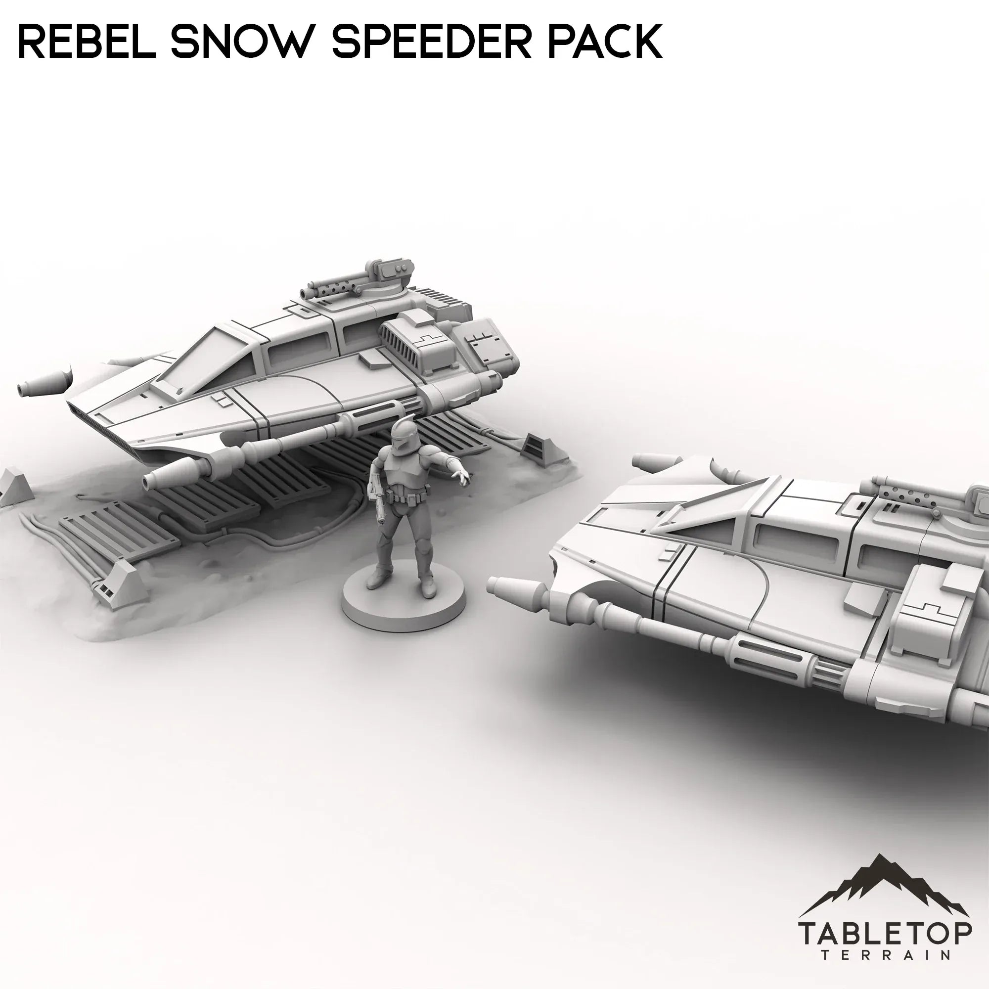 Star Wars Rebel speeder スノースピーダー Rebel Snow Speeder Pack – Tabletop Terrain