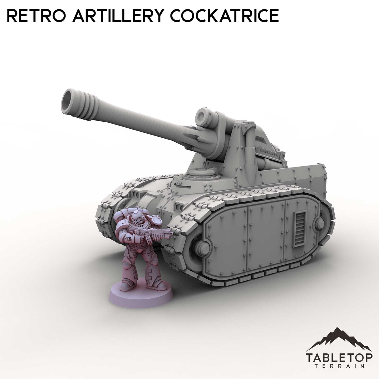 Tabletop Terrain Vehicle Retro Artillery Cockatrice