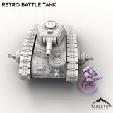 Tabletop Terrain Vehicle Retro Battle Tank
