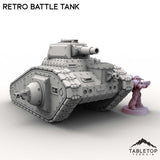 Tabletop Terrain Vehicle Retro Battle Tank