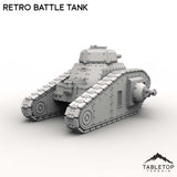 Tabletop Terrain Vehicle Retro Battle Tank