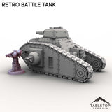 Tabletop Terrain Vehicle Retro Battle Tank