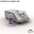 Tabletop Terrain Vehicle Retro Evil Knight APC