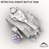 Tabletop Terrain Vehicle Retro Evil Knight Battle Tank