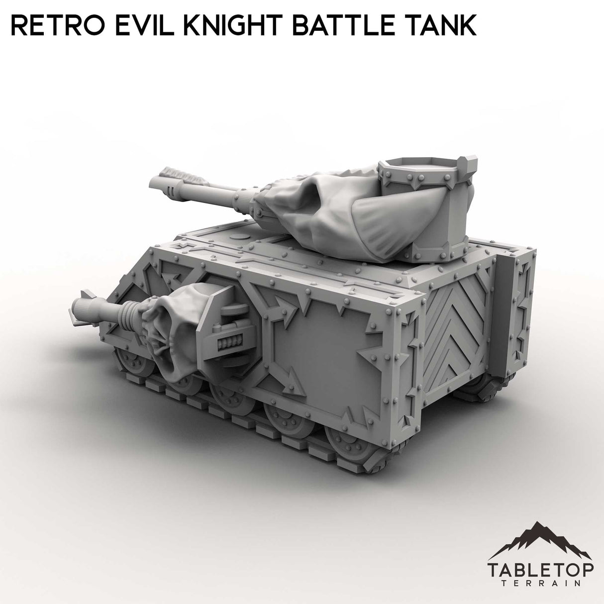 Tabletop Terrain Vehicle Retro Evil Knight Battle Tank