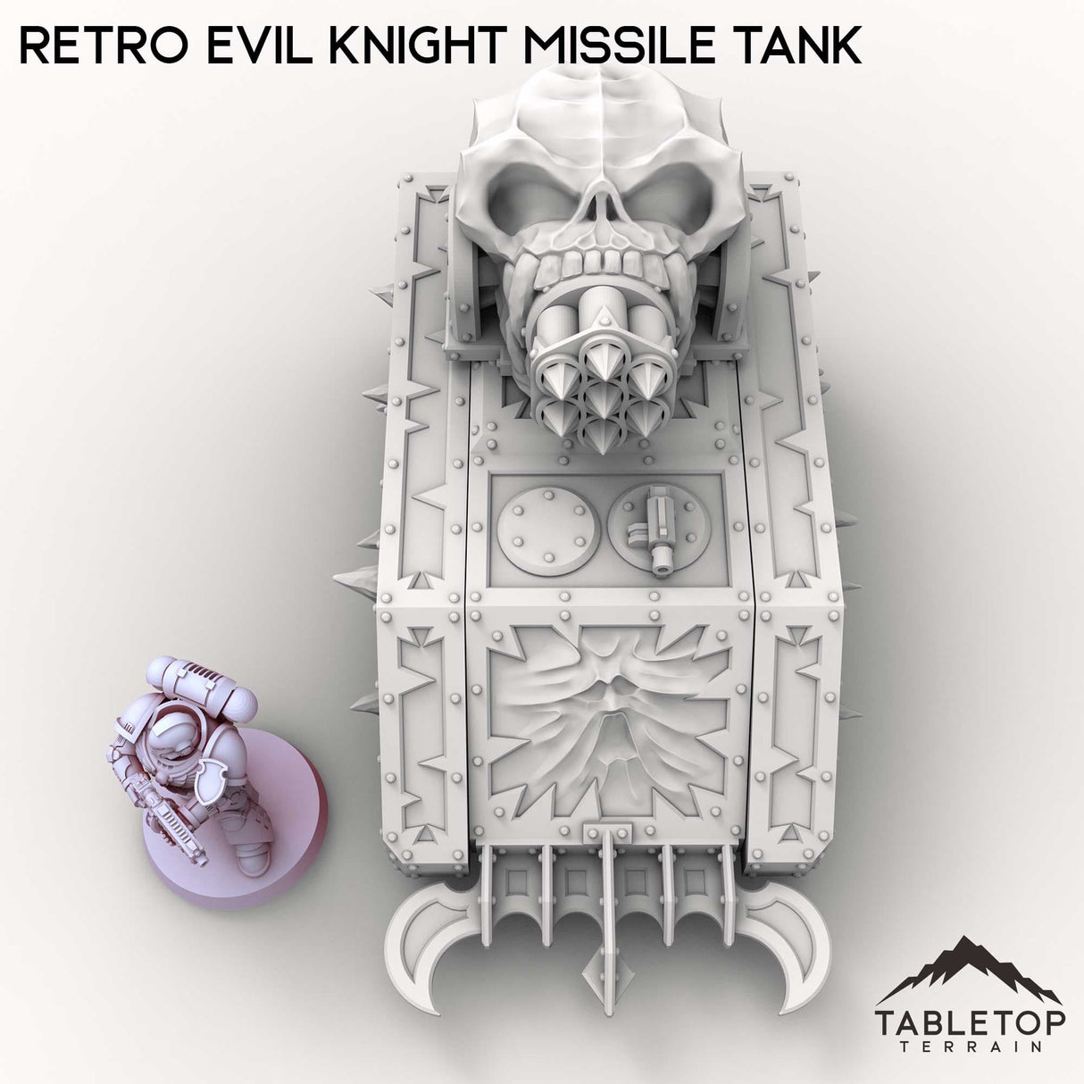 Tabletop Terrain Vehicle Retro Evil Knight Missile Tank