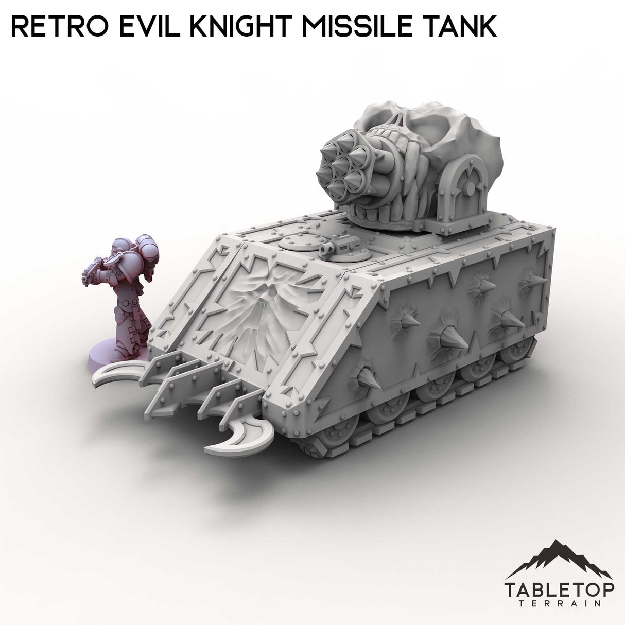 Tabletop Terrain Vehicle Retro Evil Knight Missile Tank