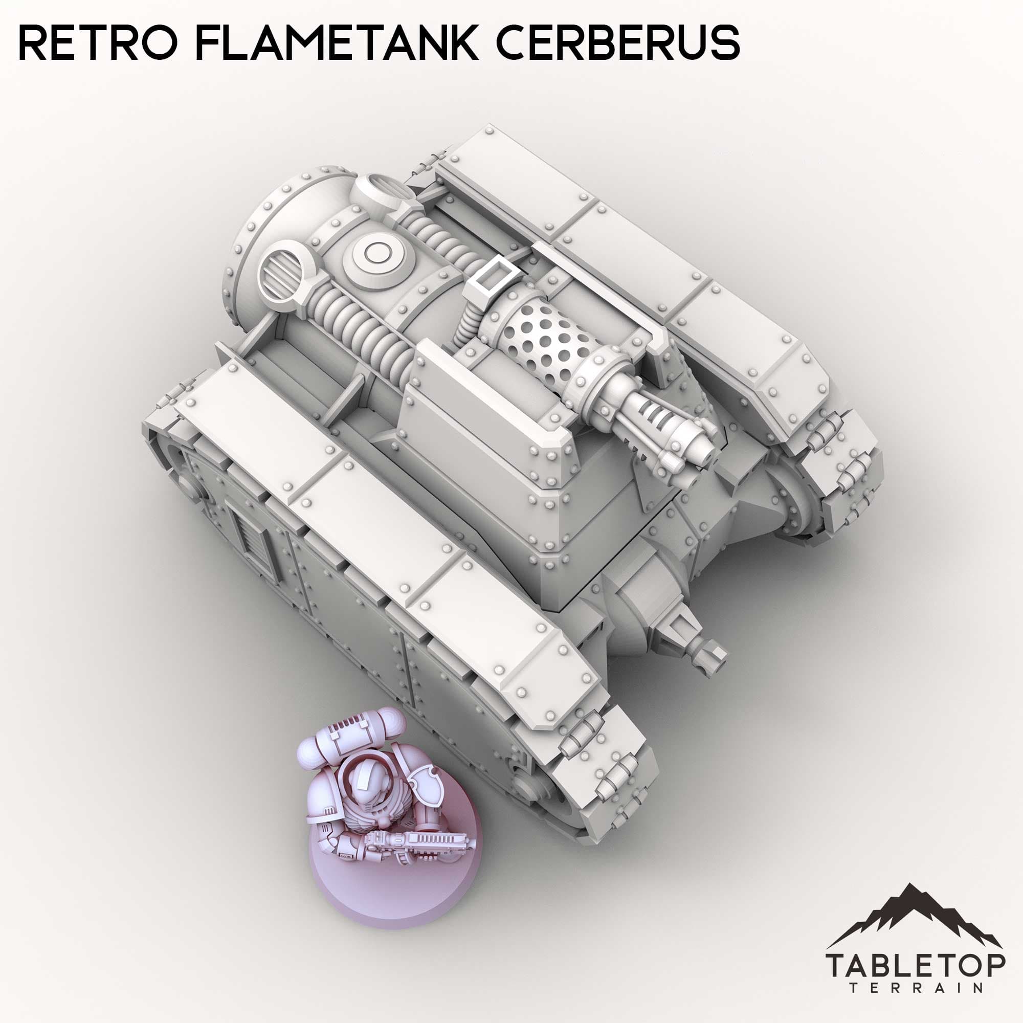 Retro Flametank Cerberus – Tabletop Terrain