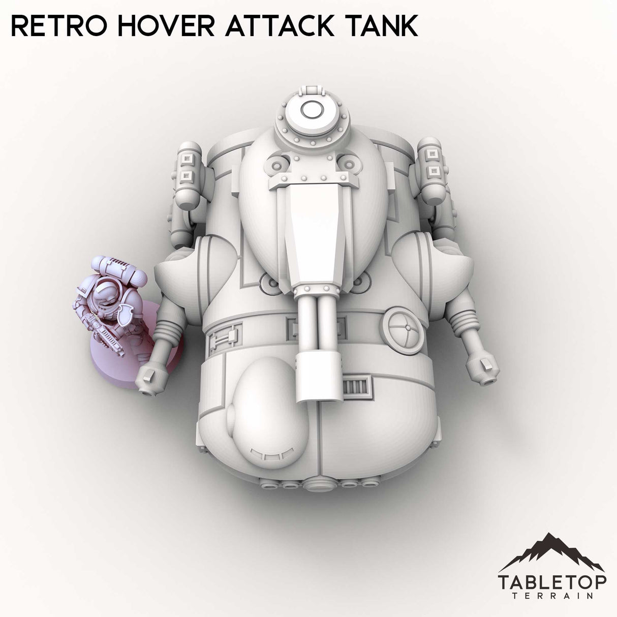 Tabletop Terrain Vehicle Retro Hover Attack Tank