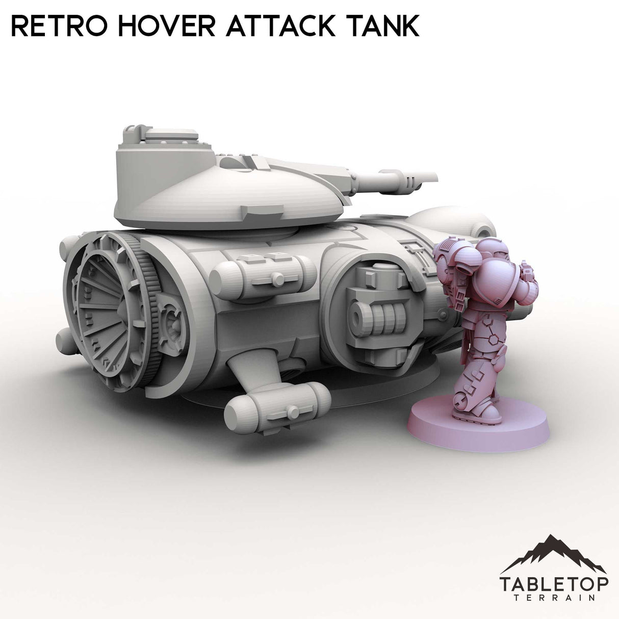 Tabletop Terrain Vehicle Retro Hover Attack Tank