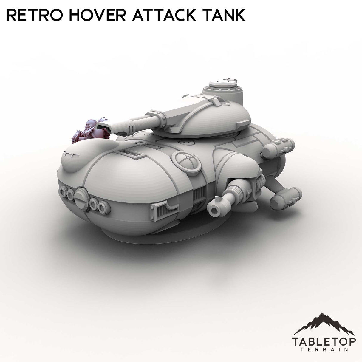 Tabletop Terrain Vehicle Retro Hover Attack Tank