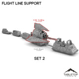 Tabletop Terrain Vehicle Set 2 Flight Line Support Cargo Trolleys