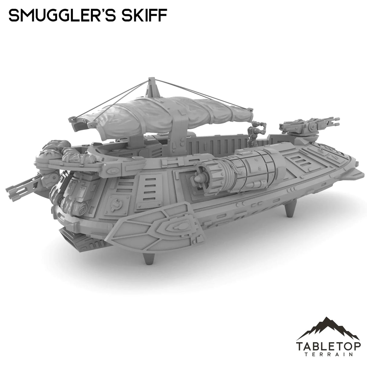 Tabletop Terrain Vehicle Smuggler's Skiff