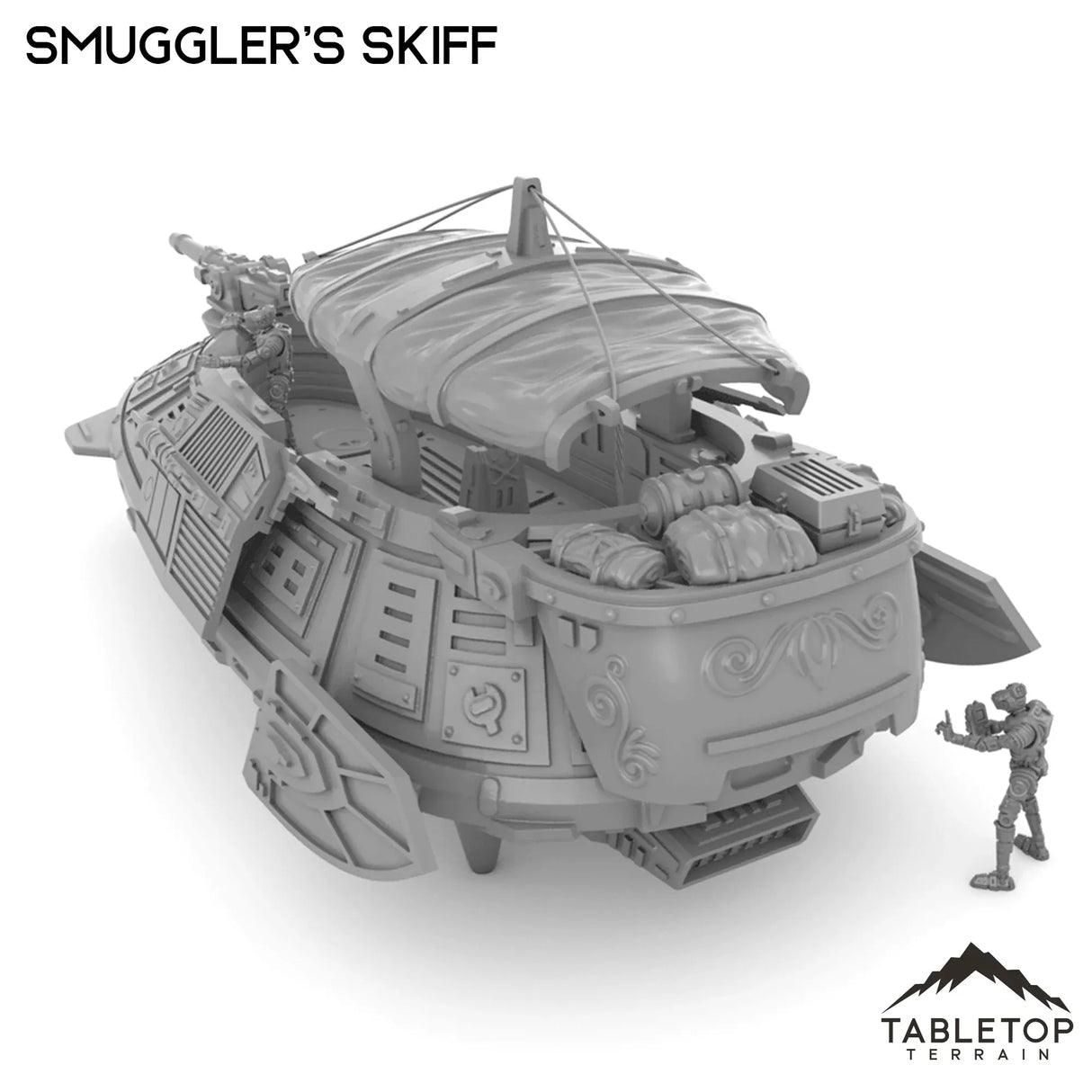 Tabletop Terrain Vehicle Smuggler's Skiff
