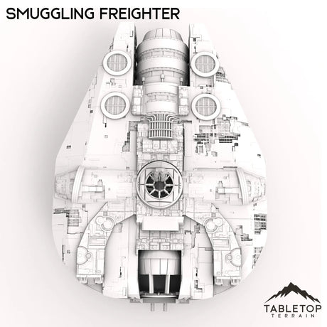 Tabletop Terrain Vehicle Smuggling Freighter